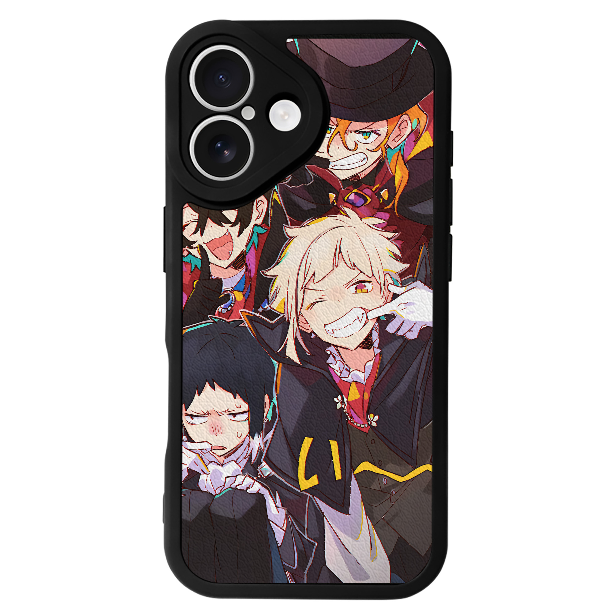 （画像用） 文豪ストレイドッグス Bungo Stray Dogs 【iPhone 16シリーズ対応】シリコンスマホケース（レザー調） 材質：シリコン